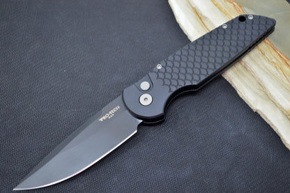 Pro Tech Tactical Response 3 Auto - Black Handle / Fish Scales / Black D2 Blade TR-3-X1-D2