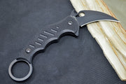 Fox Knives Karambit Fixed Blade - Black G10 Handle / Karambit Style / Black N690 Steel Blade 01FX700 - Northwest Knives
