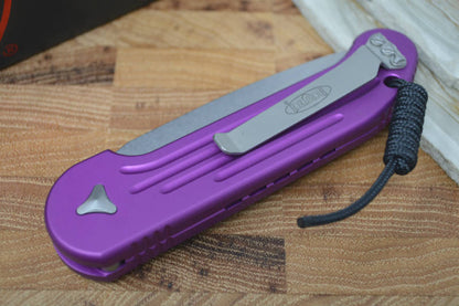 Microtech L.U.D.T - Violet Handle / Stonewash Standard Blade 135-10VI