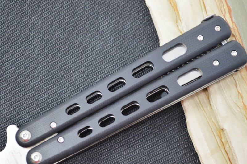 Boker Balisong - Large D2 Blade / Black G-10 Handle 06EX228