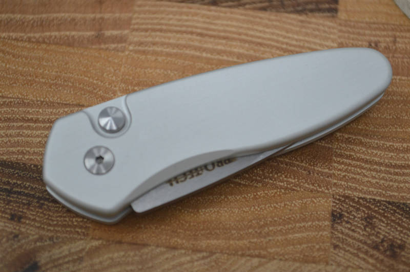 Pro Tech Sprint Auto - Silver Handle - Stonewash S35VN Blade - Northwest Knives