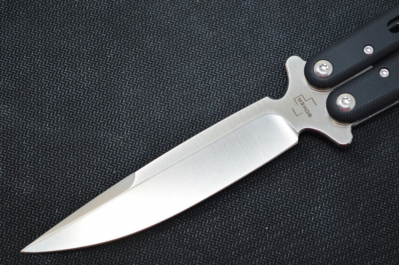 Boker Balisong - Large D2 Blade / Black G-10 Handle 06EX228