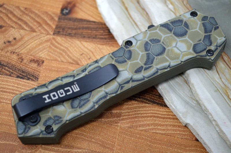 Hogue Knives Compound OTF - Green G-Mascus G-10 Handle / Black CPM-S30V Blade 34028