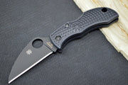 Spyderco ManBug- Black FRN Handle / Black VG10 Wharncliffe Plain Edge Blade MBKWPBK - Northwest Knives