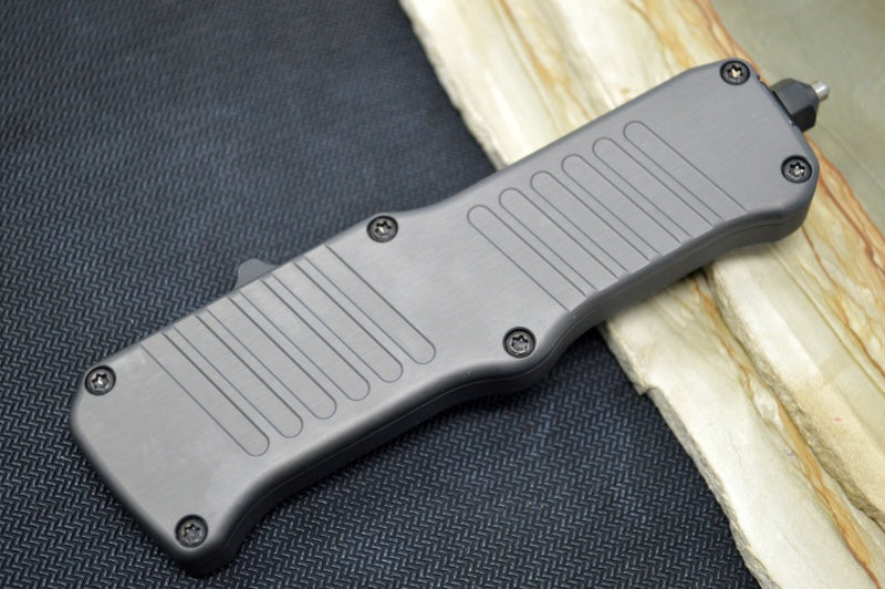 Grey Anodized Aluminum Handle | Black 154CM Tanto Point Blade | Northwest Knives