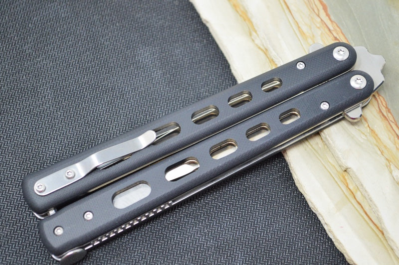 Boker Balisong - Large D2 Blade / Black G-10 Handle 06EX228