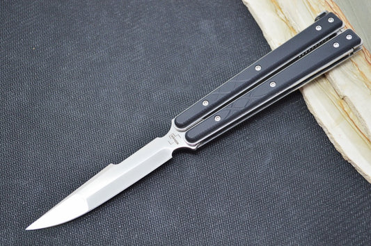 Boker Balisong Tactical - Small D2 Blade / Black G-10 Handle 06EX227