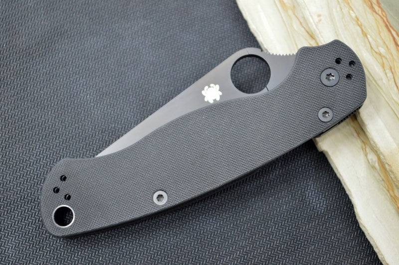 Spyderco Paramilitary 2 - Black G10 / Black CPM-S45VN Blade - Northwest Knives