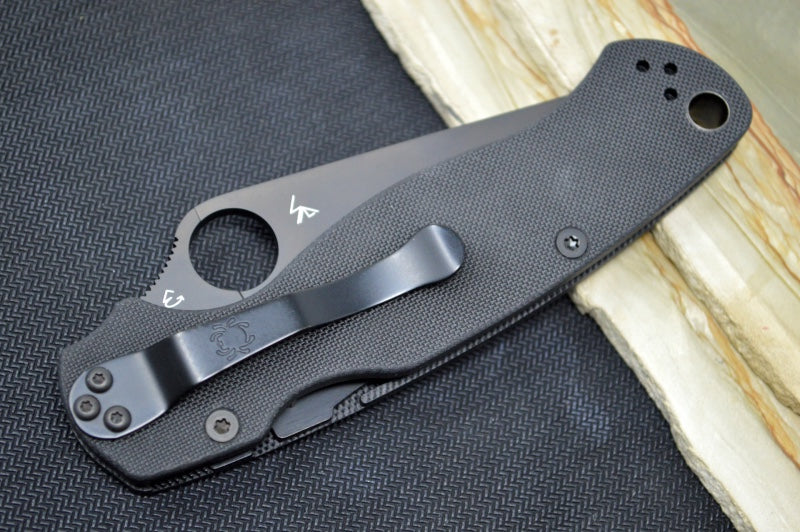 Spyderco Paramilitary 2 - Black G10 / Black CPM-S45VN Blade - Northwest Knives