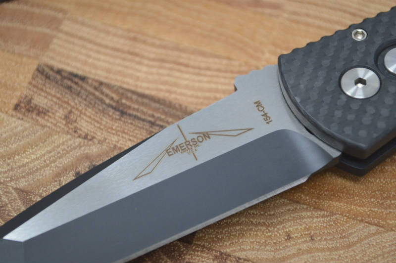 Pro Tech Emerson CQC-7 - Carbon Fiber Handle / Black 2-toned Blade - Northwest Knives