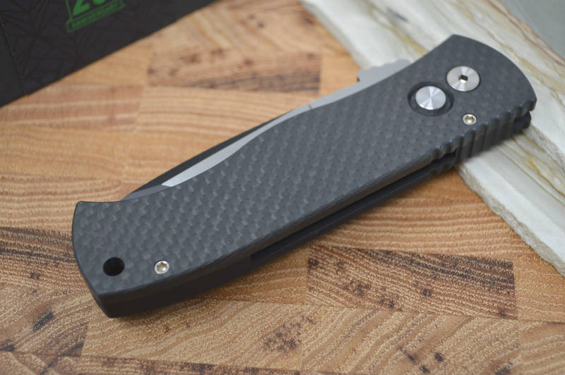 Pro Tech Emerson CQC-7 - Carbon Fiber Handle / Black 2-toned Blade - Northwest Knives