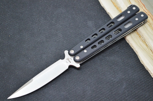Boker Balisong Tactical - Small D2 Blade / Black G-10 Handle 06EX226