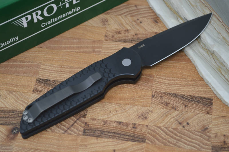 Pro Tech Tactical Response 3 Auto - Black Handle - Black Blade TR-3X1 - Northwest Knives