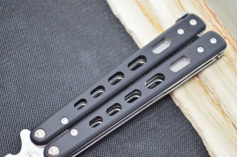 Boker Balisong Tactical - Small D2 Blade / Black G-10 Handle 06EX226