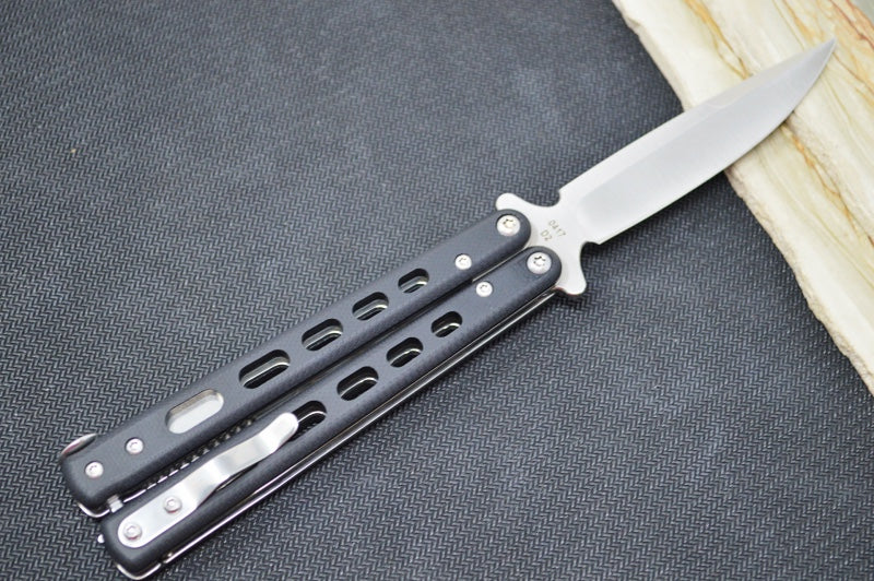 Boker Balisong Tactical - Small D2 Blade / Black G-10 Handle 06EX226