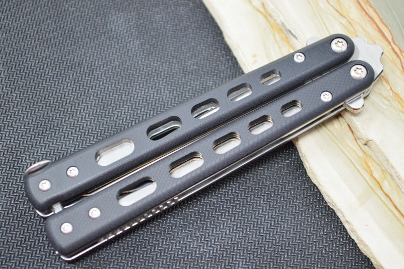 Boker Balisong Tactical - Small D2 Blade / Black G-10 Handle 06EX226