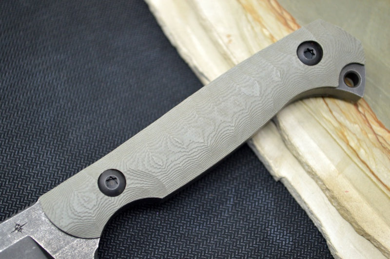 Toor Knives Krypteia Stealth - Stonewashed Finished Blade / CPM-S35VN Steel / Grey G-10 Handle / Kydex Sheath