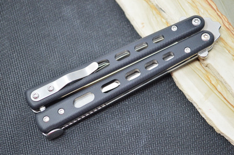 Boker Balisong Tactical - Small D2 Blade / Black G-10 Handle 06EX226