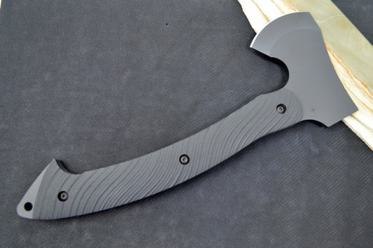Toor Knives Camp Axe - Shadow Black G10 Handle / Socom Black KG Gunkote D2 Blade / Leather Sheath 2037170