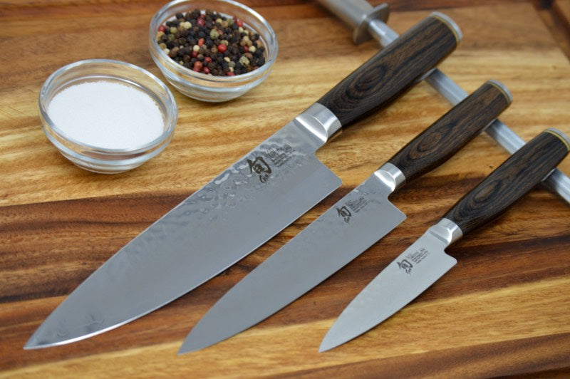 Shun Premier - 3pc Starter Set - 69 Layered Damscus - Made in Seki City, Japan
