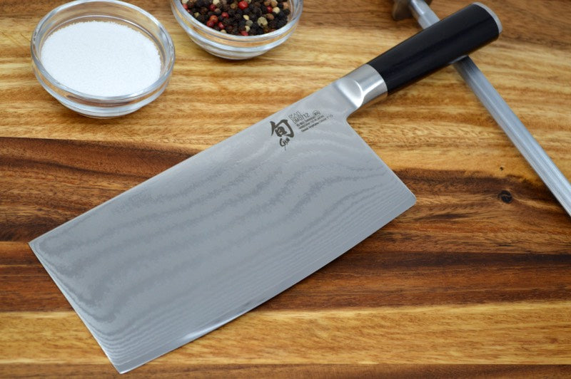 Shun Classic - 7" Vegetable Cleaver - 69 Layered Damascus - Made in Seki City, Japan - Northwest Knives
