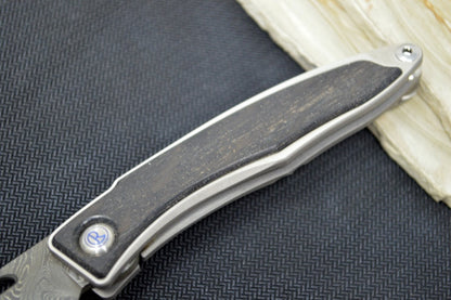 Chris Reeve Mnandi Gentleman's Knife - Bog Oak Inlay - Boomerang Damascus (A2)