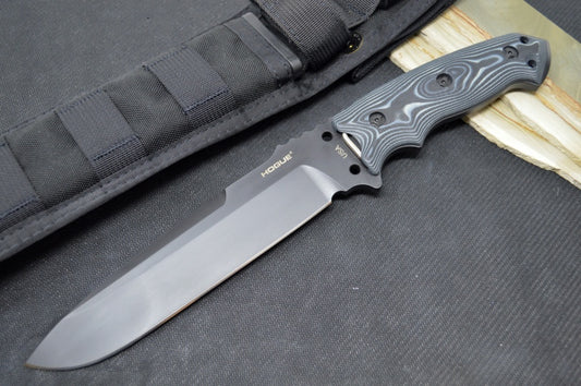 Hogue Knives EX F01 - G10 GMascus Black Handle Scales / A2 Tool Steel Blade / Drop Point 35159