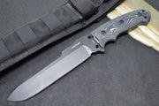 Hogue Knives EX F01 - G10 GMascus Black Handle Scales / A2 Tool Steel Blade / Drop Point 35159 - Northwest Knives