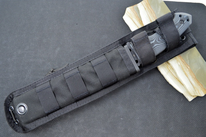 Hogue Knives EX F01 - G10 GMascus Black Handle Scales / A2 Tool Steel Blade / Drop Point 35159