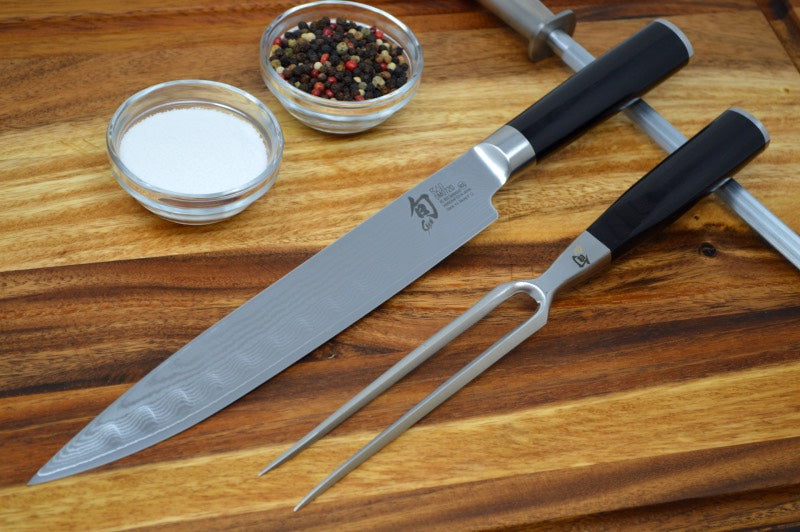 Shun Classic - 2pc Carving Set  - 69 Layered Damascus - Made in Seki City, Japan - Northwest Knives