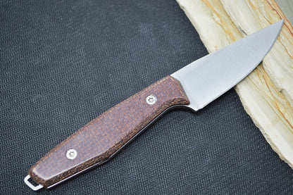 Boker Daily Knives AK1 Bison - Burlap Micarta Handle / RWL 34 Blade / Drop Point 122502