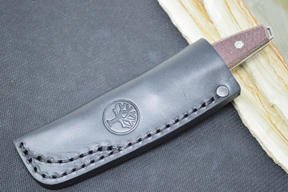 Boker Daily Knives AK1 Bison - Burlap Micarta Handle / RWL 34 Blade / Drop Point 122502