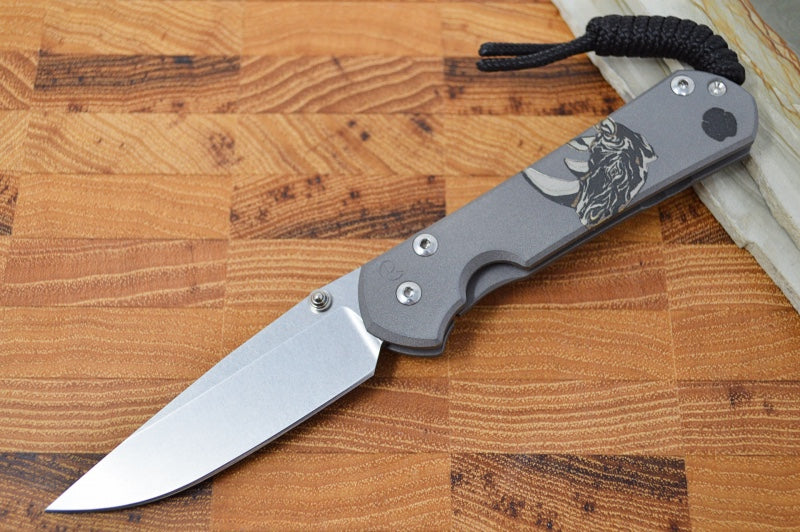 Chris Reeve Knives Small Sebenza 31 CGG "Rhino" - CPM-S35VN Blade / Titanium Handle S31-1500
