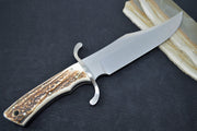 Boker Bowie Fixed Blade - Genuine Stag Handle / N690 Bowie Blade 121547HH - Northwest Knives
