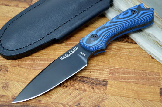 Bradford Knives Guardian 3 - Black-Blue G10 Handle / M390 Blade / False Edge Grind