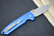 Pro Tech Rockeye Auto - Blue Aluminum Handle / Stonewash Finish / CPM-Magnacut Steel LG3101-BLUE - Northwest Knives
