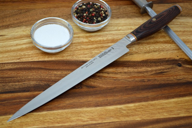 Miyabi Artisan - 9.5" Slicing Knife - SG2 Powdered Steel - Made in Seki City, Japan