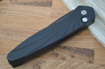 Pro Tech Newport Auto - Black Handle - S35VN Black Blade