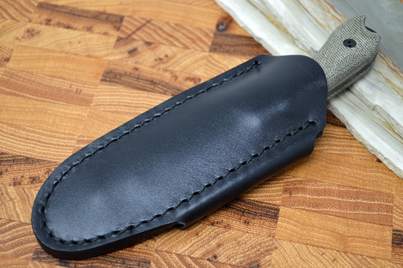 Bradford Knives Guardian 3 - 3D OD Green Micarta Handle / M390 Blade / False Flat Grind 3FE-102B-M390