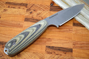 Bradford Knives Guardian 3.5 - 3D Camo Micarta Handle / Stonewash M390 Blade / Sabre Grind 3.5S-109-M390 - Northwest Knives