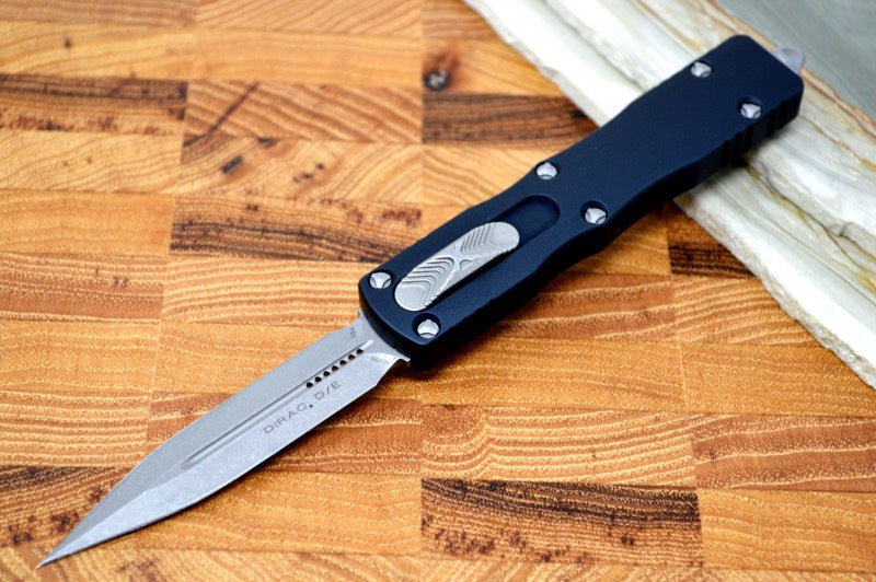 Microtech Dirac OTF - Apocalyptic Double Edge / Black Handle 225-10AP