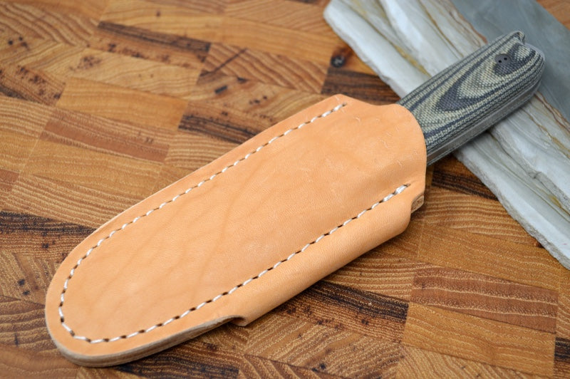 Bradford Knives Guardian 3.5 - 3D Camo Micarta Handle / Stonewash M390 Blade / Sabre Grind 3.5S-109-M390