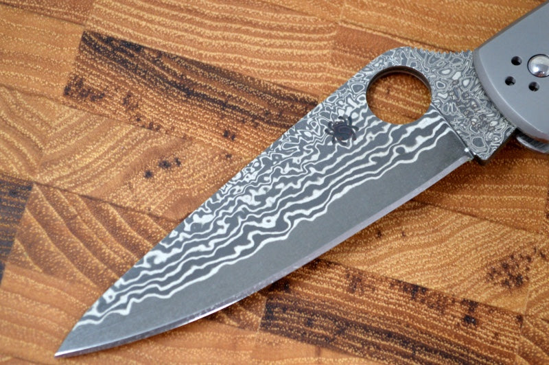 Spyderco Endura 4 - Titanium Handle / Damascus Blade - C10TIPD