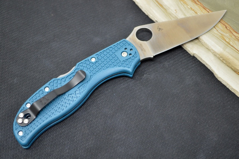 Spyderco Stretch 2 - Blue FRN Handle / Satin K390 Blade - C90FP2K390