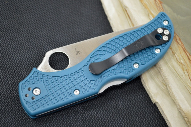 Spyderco Stretch 2 - Blue FRN Handle / Satin K390 Blade - C90FP2K390