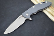Rick Hinderer Knives XM-18 - Tri Way Pivot- 3.5" Slicer Blade / Working Finish / Grey G-10 Handle - Northwest Knives