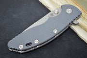 Rick Hinderer Knives XM-18 - Tri Way Pivot- 3.5" Slicer Blade / Working Finish / Grey G-10 Handle - Northwest Knives