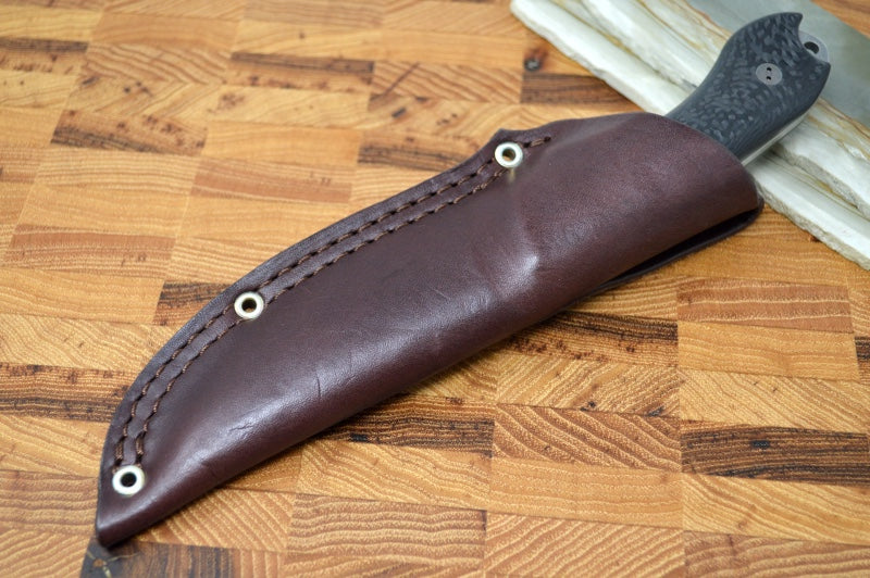 Bradford Knives Guardian 4 - 3D Black Carbon Fiber Handle / M390 Blade / Sabre Grind 4S-116-M390