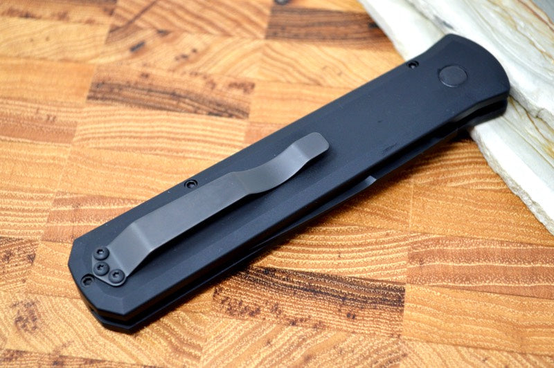 Pro Tech Godfather SWAT Auto - Black Aluminum Handle / Black Blade / Black Hardware 921SWAT - Northwest Knives