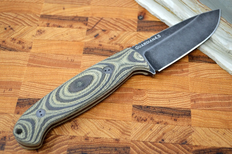 Bradford Knives Guardian 4.5 - 3D Camo Micarta Handle / CPM-3V Blade / Sabre Grind